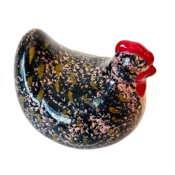 Ceramic Prairie Chicken Hand Painted 4" T 5" L 3.75" W - Picture 1 of 6